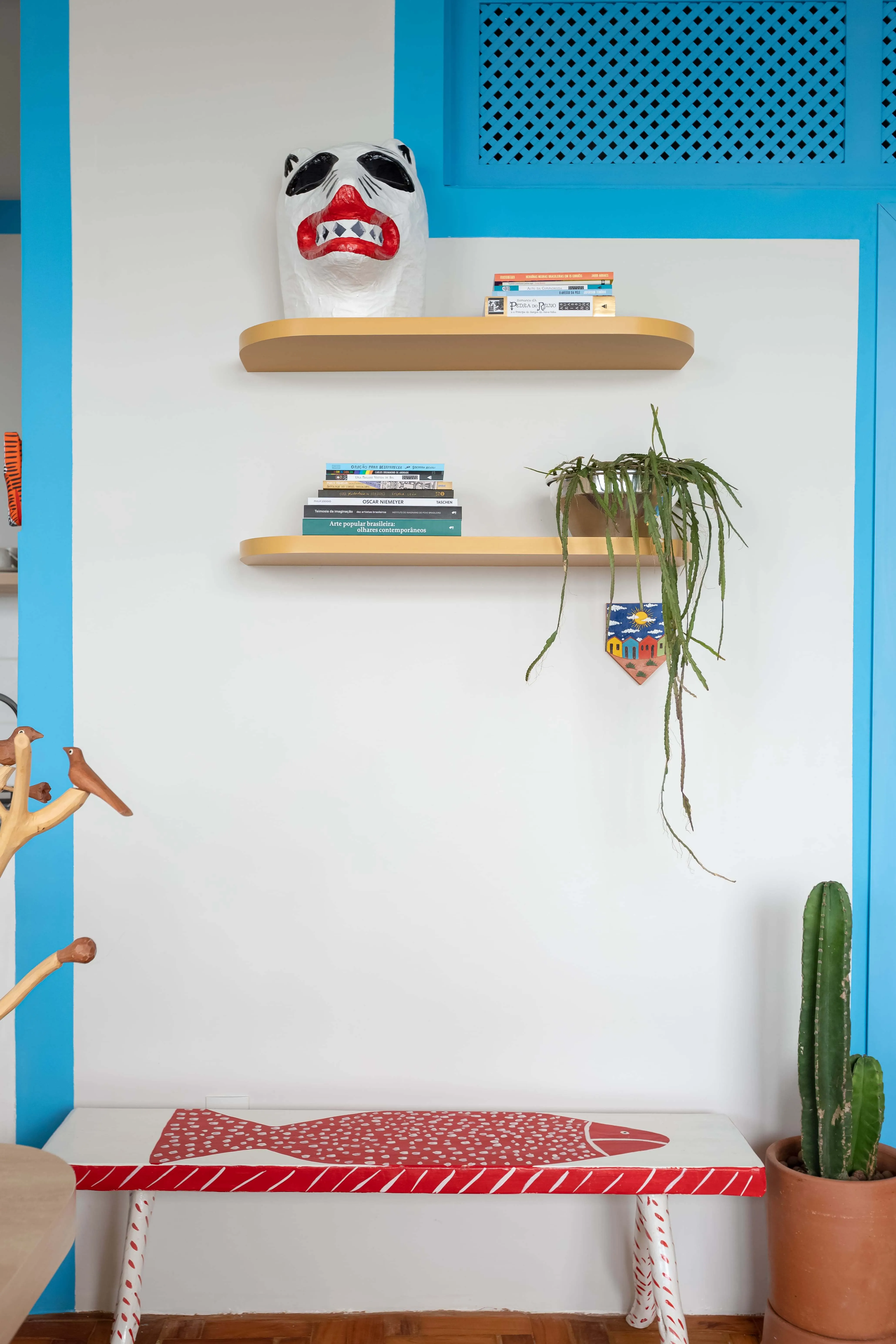 Cozinha com texturas inspiradas nas paisagens nordestinas.